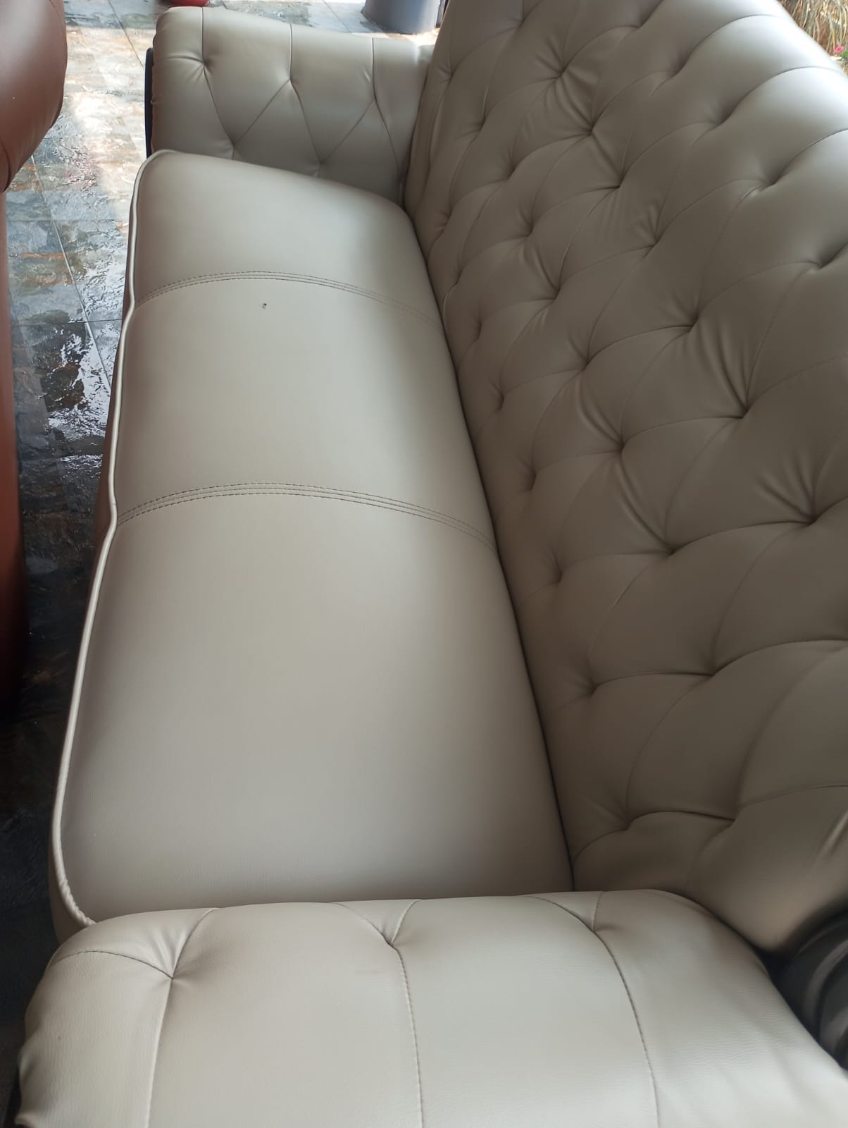 Upholstery after   cleaning