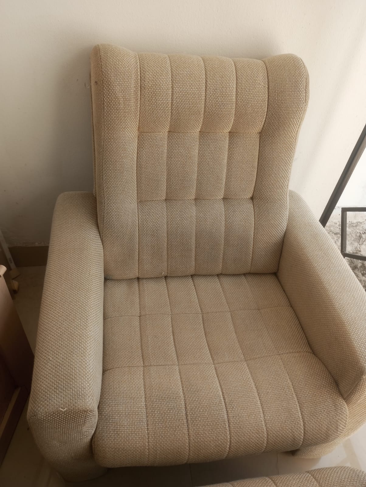 Upholstery after   cleaning