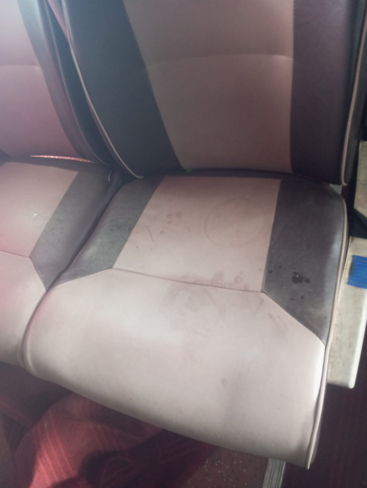 Upholstery before   cleaning